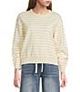 Mod Ref Stripe Long Sleeve Crew Sweater - Image 1