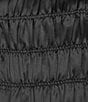 Mod Ref Taffeta Smocked Coordinating Top, Color:Black - Image 4