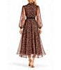 Moda Tara Animal Print Button Front Midi Dress - Image 2