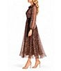Moda Tara Animal Print Button Front Midi Dress - Image 3
