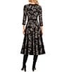 Moda Tara Contrasting Floral Sweater Dress - Image 2