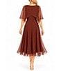 Moda Tara Dot Capelet Dress - Image 2