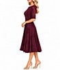 Moda Tara Embossed Print Midi Dress - Image 3