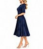 Moda Tara Embossed Print Midi Dress - Image 6