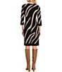 Moda Tara Geometric Animal Print Sweater Dress - Image 3