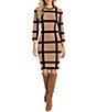 Moda Tara Geometric Sweater Dress - Image 1