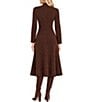 Moda Tara Herringbone Print Sweater Dress - Image 2