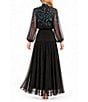 Moda Tara High Neck Blouson Maxi Dress - Image 2