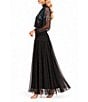Moda Tara High Neck Blouson Maxi Dress - Image 3