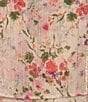 Moda Tara Plus Size Floral Print Short Sleeve Blouson Midi Dress, Color:Blush Multi - Image 3