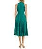 Moda Tara V-Neck Sleeveless Corded Lace A-Line Midi Dress, Color:Seaglass - Image 2