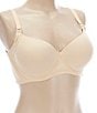 Color:French Nude - Image 1 - 3D Curves Full-Busted Contour Wire U-Back BFF T-Shirt Bra