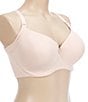 Color:Peach Whip - Image 1 - 3D Curves Full-Busted Contour Wire U-Back BFF T-Shirt Bra