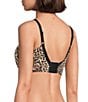 Modern Movement 3D Curves Full-Busted Contour Wire U-Back Leopard Print BFF T-Shirt Bra, Color:Leopard - Image 2