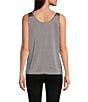 Modern Movement Reversible Satin Tank, Color:Black - Image 7
