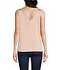 Modern Movement Reversible Satin Tank, Color:Peach Whip/Rose - Image 4