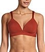 Color:Brick Red - Image 1 - Comfortably Cool Wire-Free T-Shirt Bra