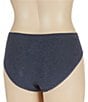 Color:Heather Blue - Image 2 - Cotton Seamless Hipster Panty