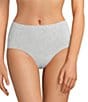 Color:Heather Gray - Image 1 - Heather Cotton Blend Seamless Brief