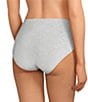Color:Heather Gray - Image 2 - Heather Cotton Blend Seamless Brief