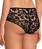 Color:Black - Image 2 - Lace Back Santoni Hipster Panty