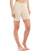 Color:Taupe - Image 1 - Lace Trim Smoothing Slip Shorts