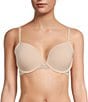Color:Peach Whip - Image 1 - Lace Wing Push-Up Bra