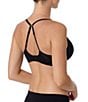 Modern Movement Lace Wing Push Up Bra, Color:Black - Image 5