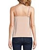 Modern Movement Reversible Satin Sleeveless Adjustable Strap Cami, Color:Peach Whip/Rose - Image 2