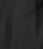Modern Movement Satin Sleeveless Square Neck Midi Slip, Color:Black - Image 3