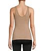 Modern Movement Seamless Scoop Neck Sleeveless Cotton Blend Tank, Color:Taupe Heather - Image 2