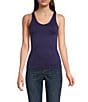 Modern Movement Solid Seamless Reversible Micro Knit Tank, Color:Astral Aura - Image 3