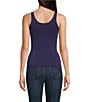 Modern Movement Solid Seamless Reversible Micro Knit Tank, Color:Astral Aura - Image 4