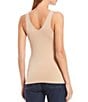 Modern Movement Solid Seamless Reversible Micro Knit Tank, Color:Sable Rose - Image 2
