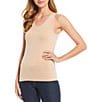 Modern Movement Solid Seamless Reversible Micro Knit Tank, Color:Sable Rose - Image 3