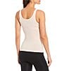 Modern Movement Solid Seamless Reversible Micro Knit Tank, Color:Peach Whip - Image 2