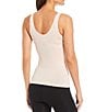 Modern Movement Solid Seamless Reversible Micro Knit Tank, Color:Peach Whip - Image 4