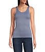 Color:Tempest - Image 3 - Solid Seamless Reversible Micro Knit Tank