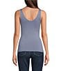 Color:Tempest - Image 4 - Solid Seamless Reversible Micro Knit Tank