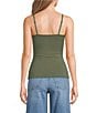 Modern Movement Step-In Sleeveless Square Neck Shelf-Bra Cami - Image 2