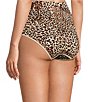 Modern Movement Stretch Seamless Leopard Print Brief Panty, Color:Leopard - Image 2