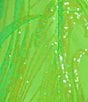 Color:Lime - Image 4 - Pattern Sequin Lace Long Dress