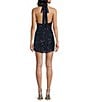 Morgan & Co. Sequin Beaded Halter Neck Hardware Tie Back Bodycon Dress - Image 2
