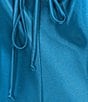 Morgan & Co. Sleeveless Long Spaghetti Strap Charmeuse Draped Front And X Back Long Dress, Color:Teal - Image 4