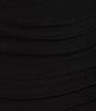 Color:Black - Image 4 - Sweetheart Rhinestone Trim Mesh Corset Bodice Ruched Side Slit Long Dress