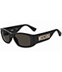 Color:Black - Image 1 - Women's MOS145S Rectangle Sunglasses