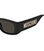Color:Black - Image 2 - Women's MOS145S Rectangle Sunglasses