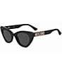 Color:Black - Image 1 - Women's MOS147S Cat Eye Sunglasses
