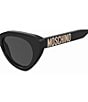 Color:Black - Image 2 - Women's MOS147S Cat Eye Sunglasses
