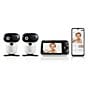 Color:No Color - Image 1 - Pip 1510 5.0#double; Wi-Fi® Motorized Video Baby Monitor - Two Camera Set